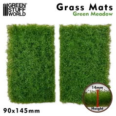 Green Stuff World Grass Mat Cutouts - Green Meadow