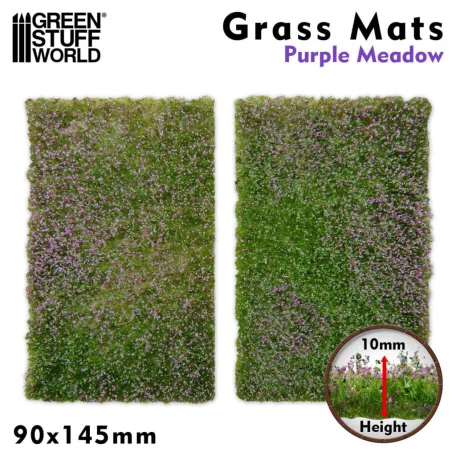 Green Stuff World Grass Mat Cutouts - Purple Meadow
