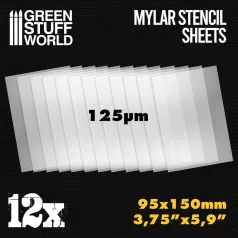 Gree Stuff World Small Mylar Stencil Sheets x12