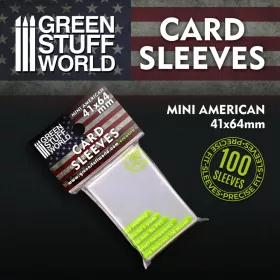   Green Stuff World Card Sleeves - Mini American 41x64mm Kártyavédő