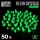 Green Stuff World GREEN GLOW Resin Crystals - Medium