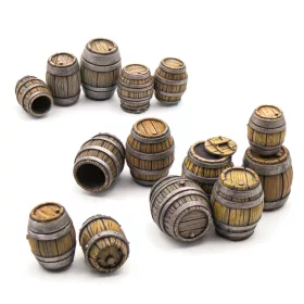 Green Stuff World Wooden Barrels 1:48