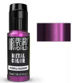   Green Stuff World Vivid Metallic Paint Purple Passion 17ml – élénk metál lila akrilfesték figurákhoz és makettekhez