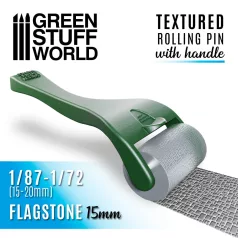 Gree Stuff World Rolling pin with Handle - Flagstone 15mm
