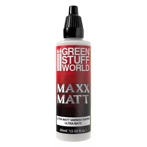 Green Stuff World Maxx Matt Varnish 60ml – ultra matt akril lakk makettekhez és figurákhoz