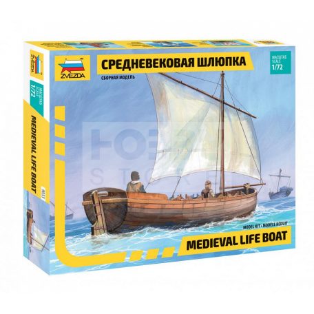 Zvezda Medieval Life Boat makett 1:72 (9033Z)