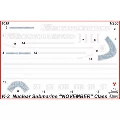   Zvezda K-3"November Class" Nuclear Sm makett 1:350 (9035Z)