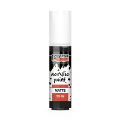   Pentart Matt fekete színű akrilfesték - hobbi festék 20 ml 92