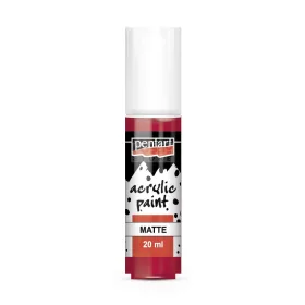 Pentart matt akrilfesték - kárminpiros 20 ml