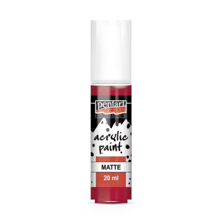Pentart Matt kárminpiros színű akrilfesték - hobbi festék 20 ml 94