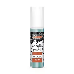   Pentart Metál türkiz színű akrilfesték - hobbi festék 20 ml 9804
