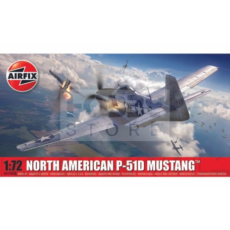 Airfix North American P-51D Mustang repülőgép makett 1:72 (A01004)