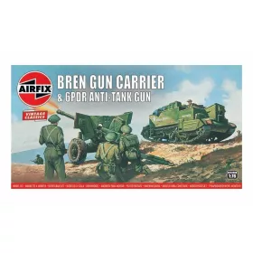 Airfix Bren Gun Carrier & 6 pdr AT Gun, Vintage Classics 1:76 makett – Airfix A01309V