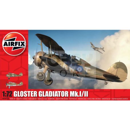 Airfix Gloster Gladiator Mk.I/Mk.II repülőgép makett 1:72 (A02052A)