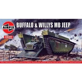Airfix Buffalo Amphibian LVT & Jeep 1:76 makett – Airfix A02302V