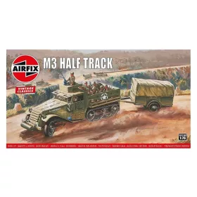 Airfix M3 Half Track & 1 Ton Trailer, Vintage Classics 1:76 makett – Airfix A02318V