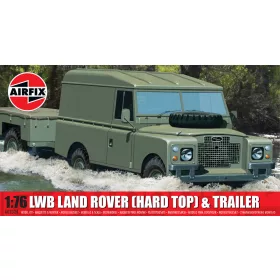 Airfix LWB Land Rover (Hard Top) & Trailer 1:76 makett – Airfix A02324