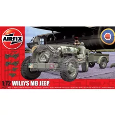 Airfix Willys MB Jeep harcjármű makett 1:72 (A02339)