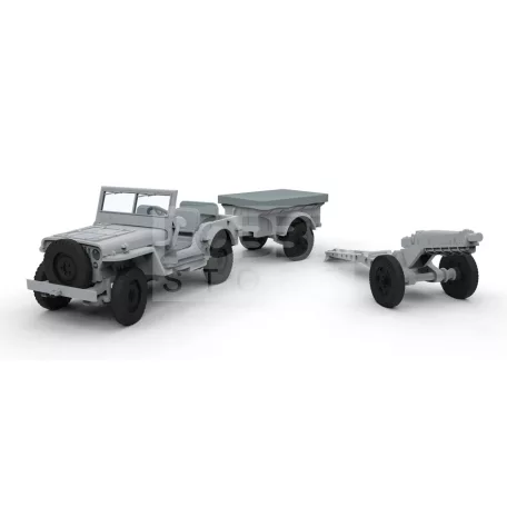 Airfix Willys MB Jeep harcjármű makett 1:72 (A02339)