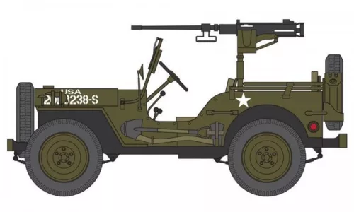 Airfix Willys Jeep, Trailer & 6PDR Gun 1:72 makett – Airfix A02339