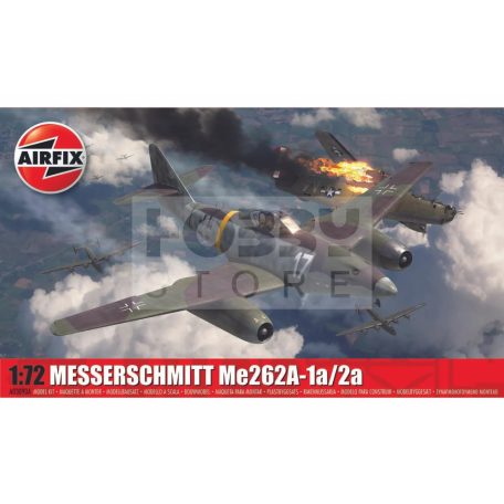 Airfix - Messerschmitt Me262A-1a/2a repülőgép makett 1:72 (A03090A)