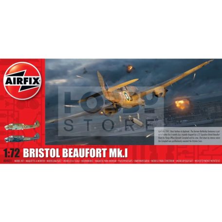 Airfix Bristol Beaufort Mk.1 repülőgép makett 1:72 (A04021)