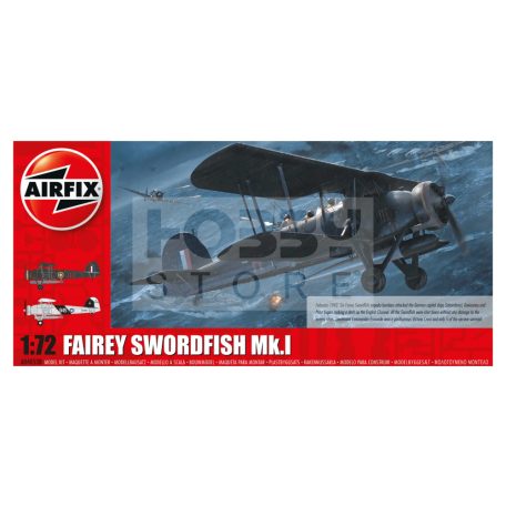 Airfix Fairey Swordfish Mk.I repülőgép makett 1:72 (A04053B)