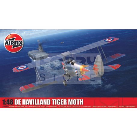 Airfix de Havilland D.H.82a Tiger Moth repülőgép makett 1:48 (A04104)