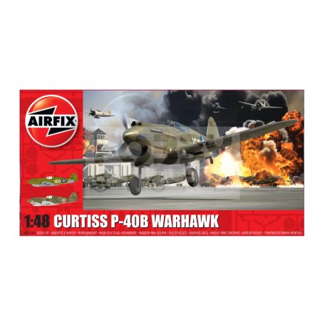 Airfix Curtiss P-40B Warhawk repülőgép makett 1:48 (A05130A)