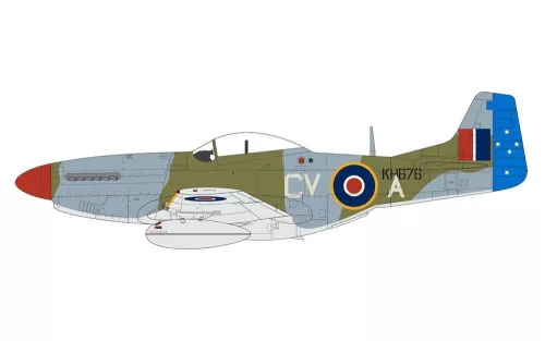Airfix North American Mustang Mk.IV/P-51K Mustang 1:48 makett – Airfix A05137