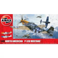   Airfix North American P51-D Mustang repülőgép makett 1:48 (A05138)