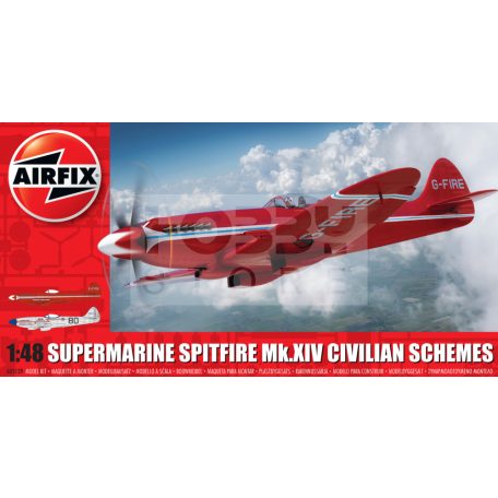 Airfix Supermarine Spitfire MkXIV Civilian Schemes repülőgép makett 1:48 (A05139)