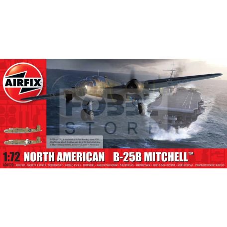Airfix North American B25B Mitchell repülőgép makett 1:72 (A06020)
