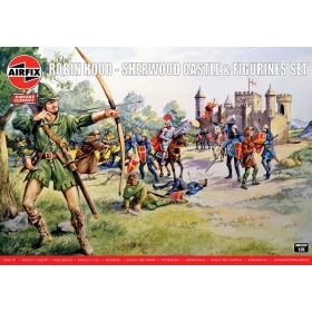 Airfix Robin Hood - Sherwood Castle & Figurines Set 1:76 makett – Airfix A06702V