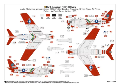 Airfix North American F-86F Sabre 1:48 makett – Airfix A08111