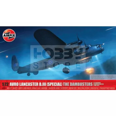 Airfix - Avro Lancaster B.III (SPECIAL) THE DAMBUSTERS repülőgép makett 1:72 (A09007A)