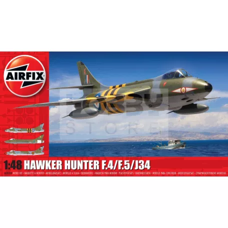 Airfix Hawker Hunter F.4/F.5/J.34 repülőgép makett 1:48 (A09189)