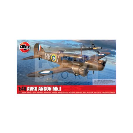 Airfix Avro Anson Mk.I repülőgép makett 1:48 (A09191)