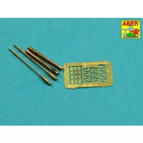   Aber Models Set of 2 barrels for German 7,92 mm MG 17aircraft machine guns - német 7,92 mm-es MG 17 repülőgép-géppuskacsövek – 2 db