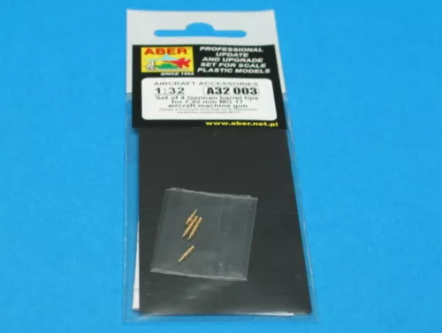 Aber Models 4 barrels tips for MG 17 - MG 17 géppuskacsővégek – 4 db
