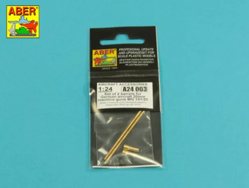 Aber Models 4 barrels tips for MG 17 - MG 17 géppuskacsővégek – 4 db