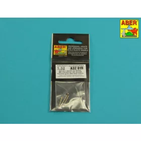   Aber Models Set of 2 barrels for British Browning .303 aircraft machine guns with flash hiders - brit Browning .303 repülőgép-géppuskacsövek lángrejtőkkel – 2 db