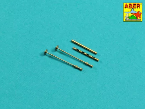 Aber Models Set of 2 barrels for British Browning .303 aircraft machine guns with flash hiders - brit Browning .303 repülőgép-géppuskacsövek lángrejtőkkel – 2 db