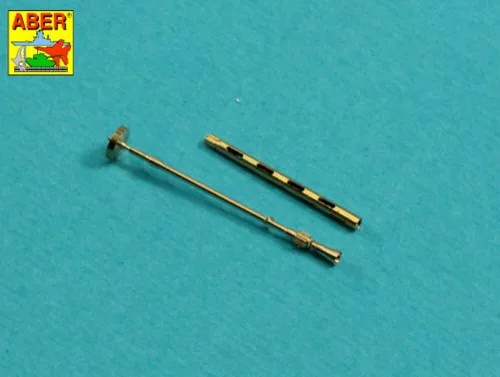 Aber Models Set of 2 barrels for British Browning .303 aircraft machine guns with flash hiders - brit Browning .303 repülőgép-géppuskacsövek lángrejtőkkel – 2 db