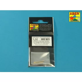   Aber Models Set of 2 barrels for German 13mm aircraft machine guns MG 131 (late type) - német 13 mm-es MG 131 repülőgép-géppuskacsövek – 2 db, késői változat