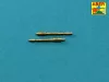 Aber Models Set of 2 barrels for German 13mm aircraft machine guns MG 131 (late type) - német 13 mm-es MG 131 repülőgép-géppuskacsövek – 2 db, késői változat
