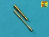 Aber Models Set of 2 barrels for German 13mm aircraft machine guns MG 131 (late type) - német 13 mm-es MG 131 repülőgép-géppuskacsövek – 2 db, késői változat