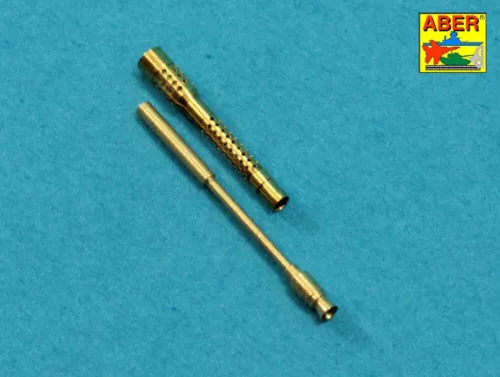 Aber Models Set of 2 barrels for German 13mm aircraft machine guns MG 131 (late type) - német 13 mm-es MG 131 repülőgép-géppuskacsövek – 2 db, késői változat