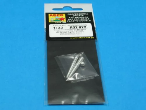 Aber Models 2 barrels for Hispano 20mm for Spitfire - Spitfire – 2 db 20 mm-es Hispano gépágyúcső
