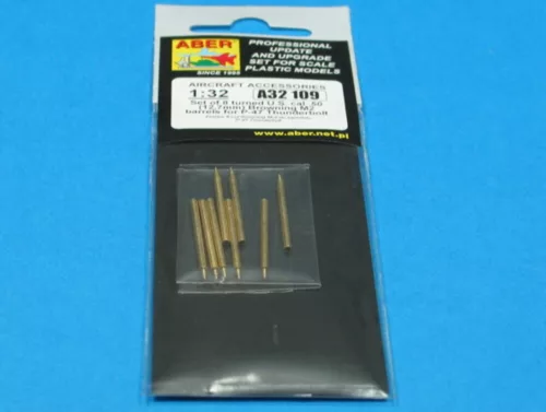 Aber Models 8 Browning M2 barrels for P-47 Thunderbolt - Browning M2 géppuskacsövek – 8 db, P-47 Thunderbolthoz